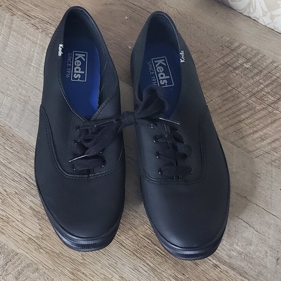 Keds Shoes - KEDS BLACK LACE UP SNEAKERS
